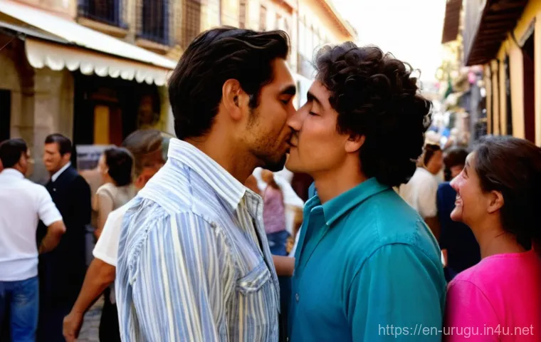 우루과이에서 금기사항 - **Embracing the Uruguayan Greeting: Warm Connections**
    A vibrant image depicting a diverse group...